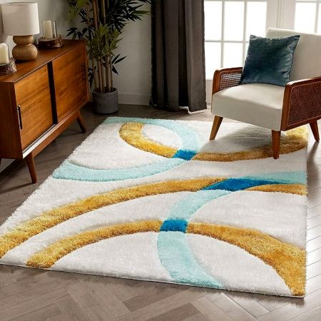 Modern Geometric Hall Carpet